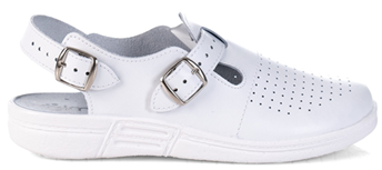 Сабо нат. кожа ПУ ALMI (арт. 8618-1-00101, 7359-09900 (7318-012101)), белый — купить в SIZ-ON