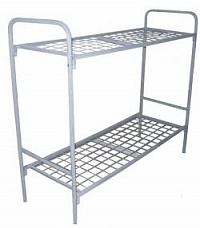 Кровать металлическая двухъярусная сетка (К-2.700СП 100х100 эконом) — купить в SIZ-ON