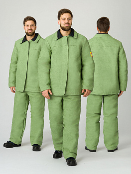 Костюм сварщика зимний 1 кл.защиты (тк.Брезент,480), хаки — купить в SIZ-ON