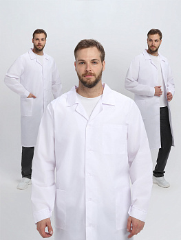 Халат мужской Классика (тк.ТиСи), белый — купить в SIZ-ON
