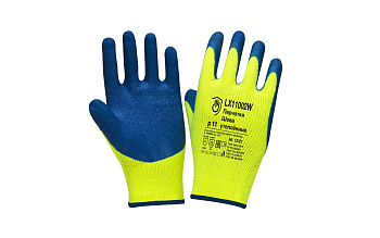 Перчатки утепл. акриловые со вспененным латекс. покрытием, цвет в ассортименте — купить в SIZ-ON