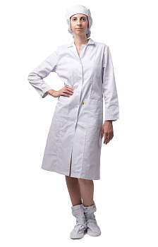 Халат женский Антистатика М-102 тип D, белый — купить в SIZ-ON