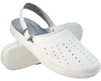 Сабо мужские нат.кожа ПУ, белый — купить в SIZ-ON