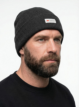 Шапка утепленная ProfLineLeader (Полушерсть), черный — купить в SIZ-ON