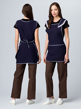 Фартук-сарафан Света-03 (тк.Габардин,160), т.синий