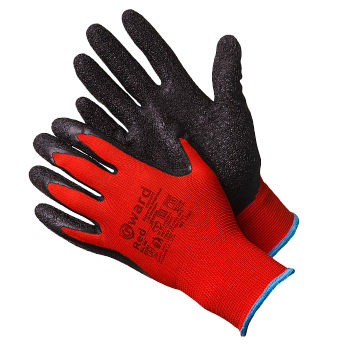 Перчатки Gward нейлоновые с текстурированным латексным покрытием, L2001 — купить в SIZ-ON