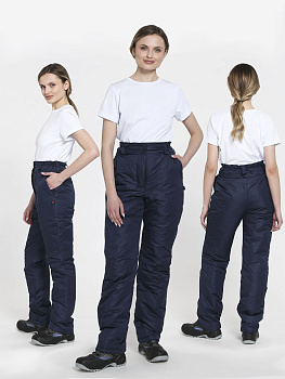 Брюки зимние женские Сакрин (тк.Таслан,135), т.синий — купить в SIZ-ON