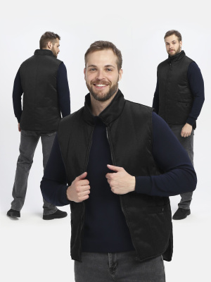 Жилет утепленный Универсальный (тк.Смесовая,210), черный — купить в SIZ-ON