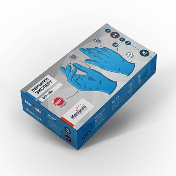 Перчатки Manipula Specialist® Эксперт (нитрил 0,13мм, упак. 50пар), DG-024 — купить в SIZ-ON