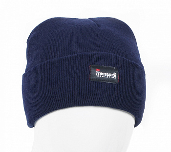 Шапка трикотажная двойная утепленная Север, т.синий — купить в SIZ-ON