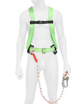 Привязь удерживающая УПС 2 ВД с канатом 1,5м (с размерами) — купить в SIZ-ON