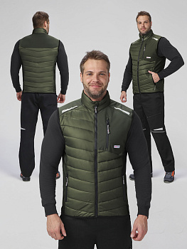 Жилет утепленный ProfLineLeader (тк.Нейлон/Софтшел), хаки — купить в SIZ-ON