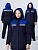 Куртка зимняя женская Кнейд СОП (тк.Смесовая,210), т.синий/васильковый