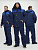 Костюм зимний Флофт-1 (тк.Смесовая,210) брюки, т.синий/васильковый