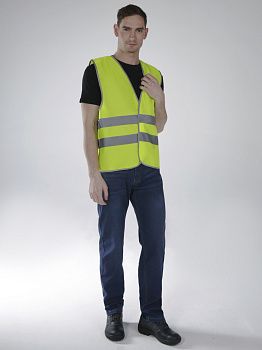 Жилет сигнальный Неон (тк.Полиэфир,100) тип 1э, лимонный — купить в SIZ-ON