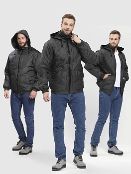 Куртка демисезонная Бомбер-Люкс (тк.Дюспо), серый — купить в SIZ-ON