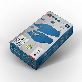 Перчатки Manipula Specialist® Эксперт (латекс 0,12мм, упак. 50пар), DG-043 — купить в SIZ-ON