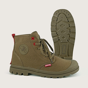 Кеды высокие Скорпион Комфорт ПУ-Р (арт.1650), хаки — купить в SIZ-ON