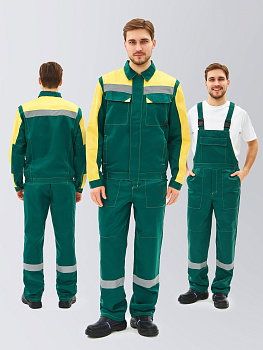 Костюм Сфера-2 СОП CH (тк.Смесовая,210) п/к, зеленый/желтый — купить в SIZ-ON