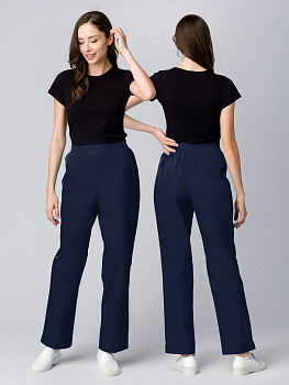 Брюки женские Классик (тк.ТиСи), т.синий — купить в SIZ-ON