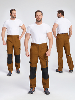 Брюки ProfLineSpecialist (тк.РипСтоп,240), коричневый/черный — купить в SIZ-ON