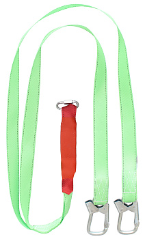 Строп аАд+Кс (лента) двойной с амортизатором 2 монт.+1 соед.кар. 1,5м — купить в SIZ-ON