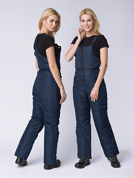 Полукомбинезон зимний женский Сакрин (тк.Таслан,135), т.синий — купить в SIZ-ON