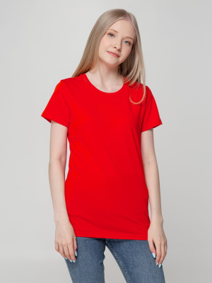 Футболка женская T-bolka Lady, красный — купить в SIZ-ON