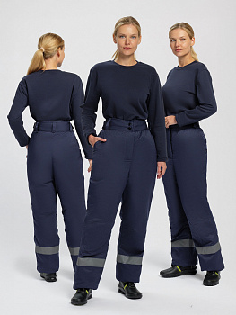 Брюки зимние женские Кнейд СОП (тк.Смесовая,210), т.синий — купить в SIZ-ON