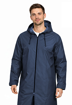 Плащ влагозащитный Стандарт (Таффета/ПВХ,225), синий — купить в SIZ-ON