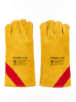 Перчатки (краги) спилковые утепленные термозащитные ProfLineLeader — купить в SIZ-ON