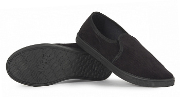 Тапочки вельветовые ПВХ (арт.1-21-1), черные — купить в SIZ-ON