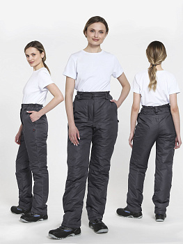 Брюки зимние женские Сакрин (тк.Дюспо,80), т.серый — купить в SIZ-ON