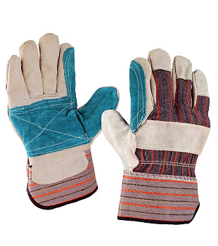 Перчатки спилковые комбинированные с усилением — купить в SIZ-ON