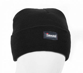 Шапка трикотажная двойная утепленная Север, черный — купить в SIZ-ON