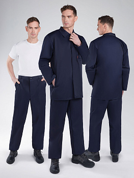 Костюм лавсан с КЩС-пропиткой (тк.Лавсан, 250), т.синий — купить в SIZ-ON