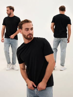 Футболка ProfLineBase (тк.Трикотаж,160), черный — купить в SIZ-ON