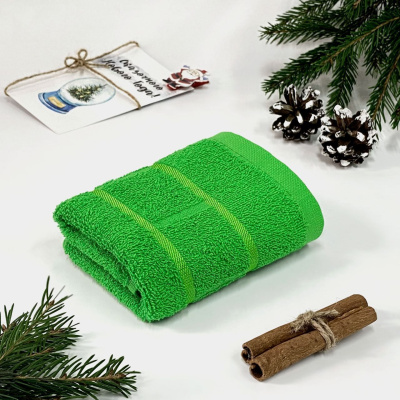 Полотенце махровое Юнона (50х90), зеленый — купить в SIZ-ON