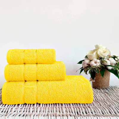 Полотенце махровое Юнона (70х130), желтый — купить в SIZ-ON