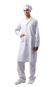 Халат мужской Антистатика М-105 тип D, белый — купить в SIZ-ON