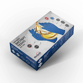 Перчатки Manipula Specialist® Эксперт Техно (нитрил 0,20мм, упак. 25пар), DG-026 — купить в SIZ-ON