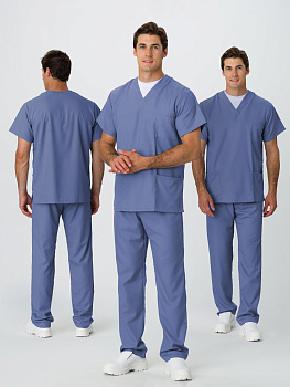 Костюм универсальный хирурга (тк.Панацея,160), дымчато-голубой — купить в SIZ-ON