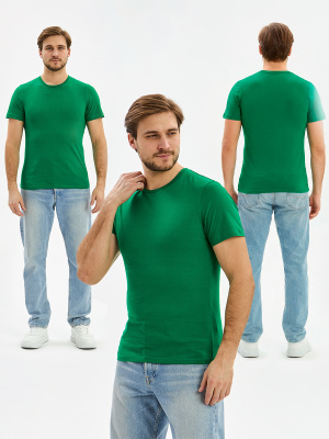 Футболка ProfLineBase (тк.Трикотаж,160), зеленый — купить в SIZ-ON