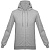 Толстовка на молнии с капюшоном Unit Siverga (тк.Хлопок,230), серый меланж