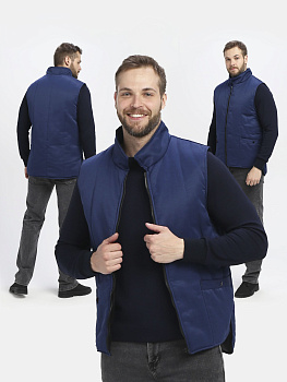 Жилет утепленный Универсальный (тк.Смесовая,210), т.синий — купить в SIZ-ON