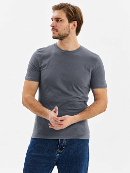 Футболка (тк.Трикотаж,160), т.серый (графит) — купить в SIZ-ON