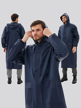 Плащ влагозащитный ProfLineSpecialist (ПВХ,210), т.синий — купить в SIZ-ON