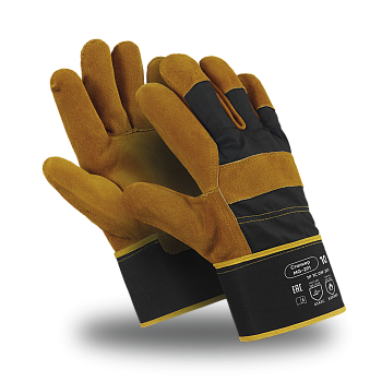 Перчатки Manipula Specialist® Сталкер (спилок/ткань+интерлок), SPL-71/MG-291 — купить в SIZ-ON