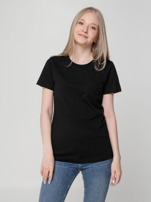 Футболка женская T-bolka Lady, черный — купить в SIZ-ON