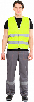 Жилет сигнальный Тип-1А (тк.Полиэфир,120), лимонный — купить в SIZ-ON